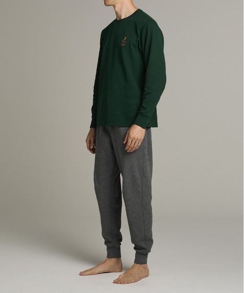 POLO RALPH LAUREN(ポロ ラルフ ローレン)の「【POLO RALPH LAUREN】ワッフル クルーネックロングスリーブ(ルームウェア/パジャマ・メンズ・グリーン/ブラック/ネイビー・MEDIUM/X-LARGE/LARGE)」の10枚目の写真