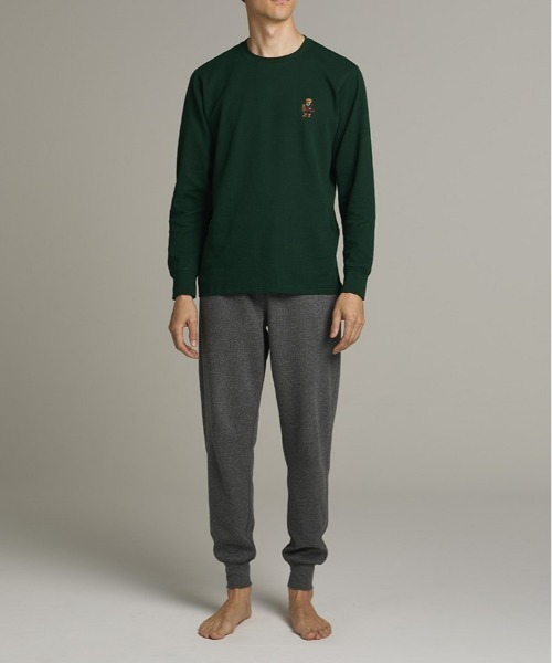 POLO RALPH LAUREN(ポロ ラルフ ローレン)の「【POLO RALPH LAUREN】ワッフル クルーネックロングスリーブ(ルームウェア/パジャマ・メンズ・グリーン/ブラック/ネイビー・MEDIUM/X-LARGE/LARGE)」の12枚目の写真