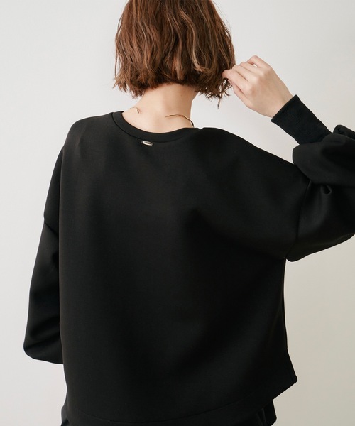 Emma Taylor(エマテイラー)の「ダンボールコクーンスリーブプルオーバー(Tシャツ/カットソー・レディース・ネイビー/ブラック/オフホワイト・FS/FREE)」の14枚目の写真
