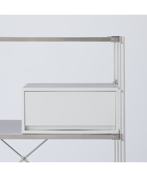 無印良品（ムジルシリョウヒン）の「再生ポリプロピレン入り　小物収納ケース　ワイド　大　ホワイトグレー　約幅３７×奥行２６×高さ１７．５ｃｍ（収納グッズ・メンズ・ライトグレー系・大）」の3枚目の写真