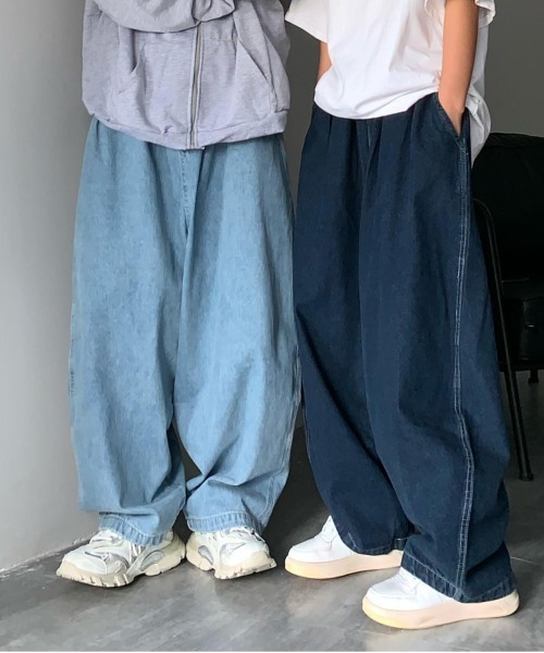 #25022 ハルソラタン　ストレッチデニム　バルーンパンツ　丈94cm 25022 ハルソラタン ストレッチデニム バルーンパンツ 丈