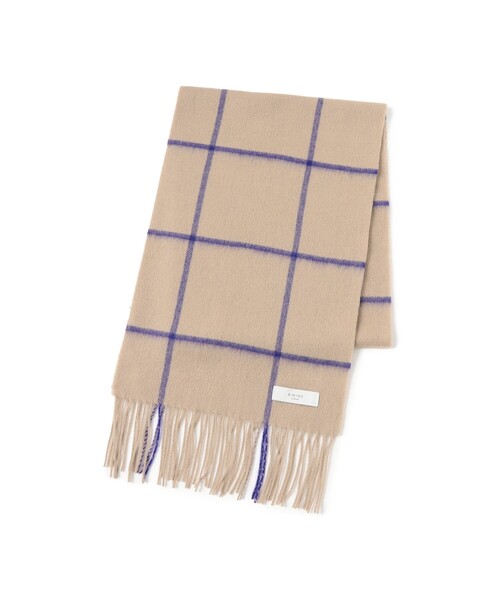 B:MING by BEAMS（ビーミングバイビームス）の「ウィンドウペン チェック マフラー（ユニセックス）（マフラー・メンズ・ブラック/ベージュ/グレー・ONE SIZE）」の7枚目の写真