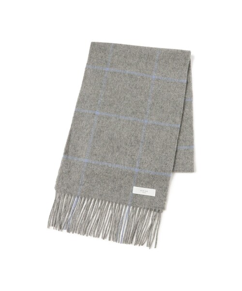 B:MING by BEAMS（ビーミングバイビームス）の「ウィンドウペン チェック マフラー（ユニセックス）（マフラー・メンズ・ブラック/ベージュ/グレー・ONE SIZE）」の9枚目の写真