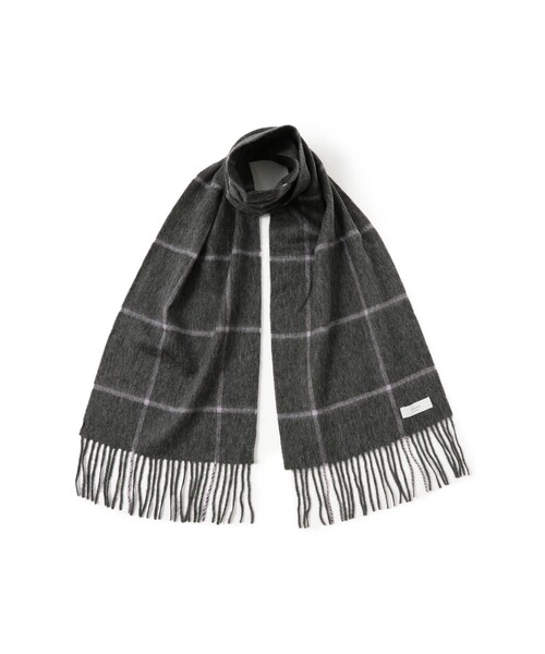 B:MING by BEAMS（ビーミングバイビームス）の「ウィンドウペン チェック マフラー（ユニセックス）（マフラー・メンズ・ブラック/ベージュ/グレー・ONE SIZE）」の13枚目の写真