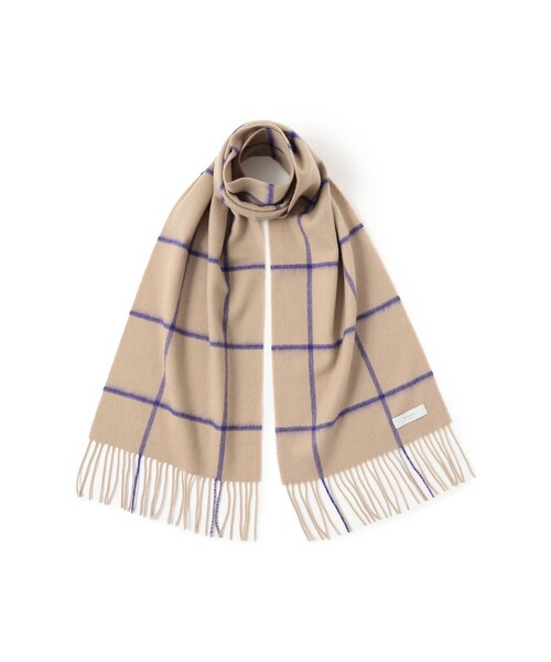 B:MING by BEAMS（ビーミングバイビームス）の「ウィンドウペン チェック マフラー（ユニセックス）（マフラー・メンズ・ブラック/ベージュ/グレー・ONE SIZE）」の14枚目の写真