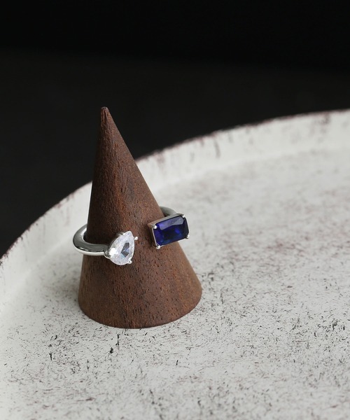 colleca la（コレカラ）の「[silver925]ストーンフォークリング〈金属アレルギー対応〉（リング・レディース・シルバー・FREE）」の4枚目の写真