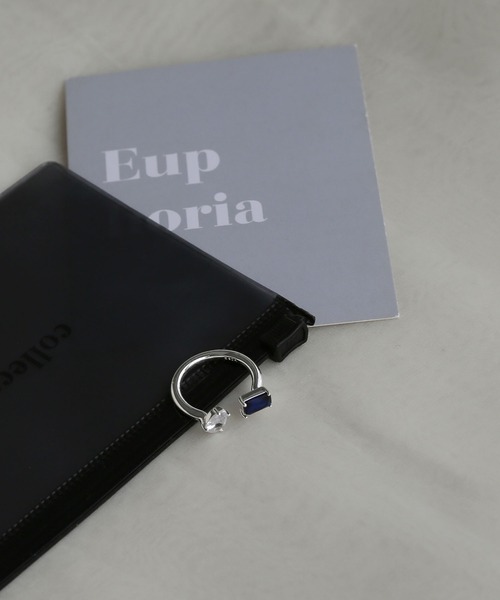 colleca la（コレカラ）の「[silver925]ストーンフォークリング〈金属アレルギー対応〉（リング・レディース・シルバー・FREE）」の5枚目の写真