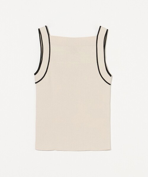UNITED ARROWS（ユナイテッドアローズ）の「リブスクエアネック パイピングキャミソール - ウォッシャブル -（キャミソール・レディース・ネイビー/ベージュ・FREE）」の11枚目の写真