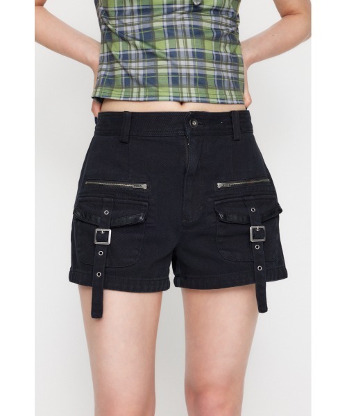 LAGUA GEM（ラグアジェム）の「MILITARY POCKET COMPACT ショートパンツ（その他パンツ・レディース・ブラック/ブラウン/チャコールグレー・X-SMALL/SMALL/MEDIUM）」の6枚目の写真