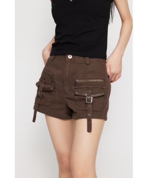 LAGUA GEM（ラグアジェム）の「MILITARY POCKET COMPACT ショートパンツ（その他パンツ・レディース・ブラック/ブラウン/チャコールグレー・X-SMALL/SMALL/MEDIUM）」の12枚目の写真