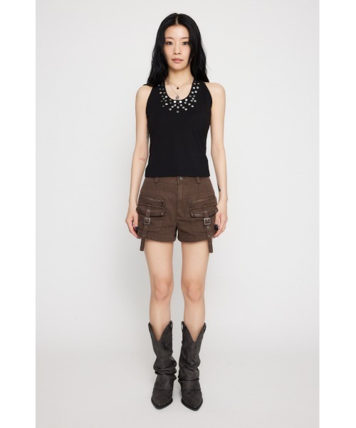 LAGUA GEM（ラグアジェム）の「MILITARY POCKET COMPACT ショートパンツ（その他パンツ・レディース・ブラック/ブラウン/チャコールグレー・X-SMALL/SMALL/MEDIUM）」の13枚目の写真