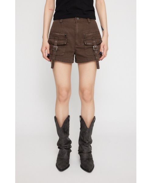 LAGUA GEM（ラグアジェム）の「MILITARY POCKET COMPACT ショートパンツ（その他パンツ・レディース・ブラック/ブラウン/チャコールグレー・X-SMALL/SMALL/MEDIUM）」の14枚目の写真