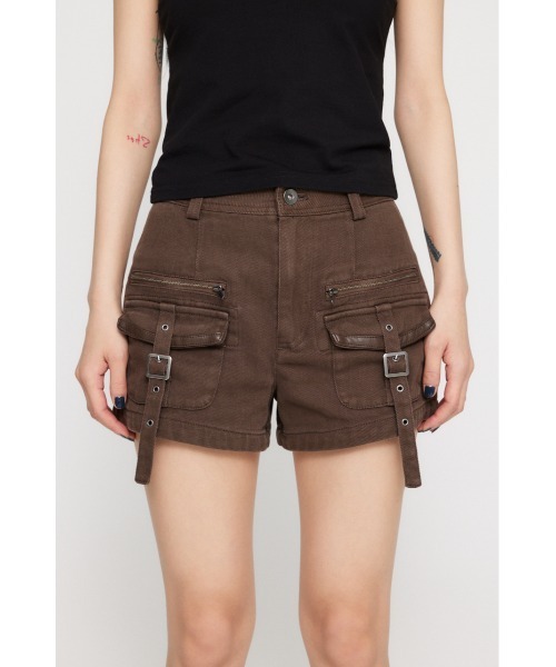 LAGUA GEM（ラグアジェム）の「MILITARY POCKET COMPACT ショートパンツ（その他パンツ・レディース・ブラック/ブラウン/チャコールグレー・X-SMALL/SMALL/MEDIUM）」の10枚目の写真