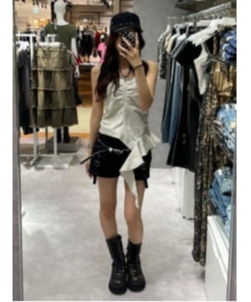 LAGUA GEM（ラグアジェム）の「MILITARY POCKET COMPACT ショートパンツ（その他パンツ・レディース・ブラック/ブラウン/チャコールグレー・X-SMALL/SMALL/MEDIUM）」の18枚目の写真