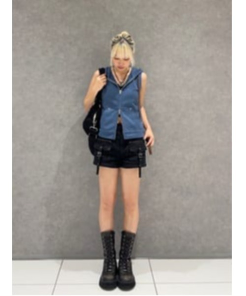 LAGUA GEM（ラグアジェム）の「MILITARY POCKET COMPACT ショートパンツ（その他パンツ・レディース・ブラック/ブラウン/チャコールグレー・X-SMALL/SMALL/MEDIUM）」の19枚目の写真