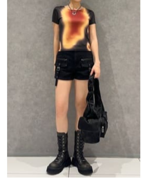 LAGUA GEM（ラグアジェム）の「MILITARY POCKET COMPACT ショートパンツ（その他パンツ・レディース・ブラック/ブラウン/チャコールグレー・X-SMALL/SMALL/MEDIUM）」の21枚目の写真