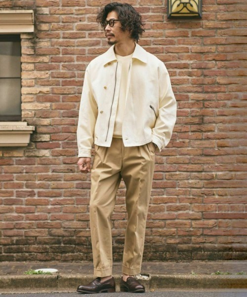 BRITISH MADE（ブリティッシュメイド）の「オフィサーパンツ/ポーツマス(コットンドリル)(UNISEX) 全5色（その他パンツ・メンズ・ホワイト/ベージュ/ダークブルー/カーキ系・S/M/L）」の14枚目の写真