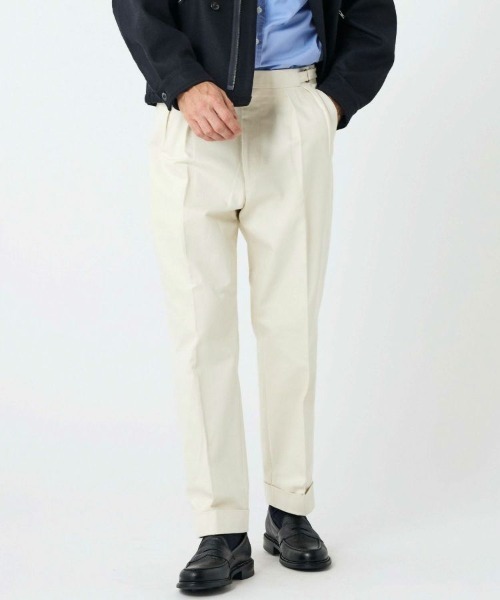 BRITISH MADE（ブリティッシュメイド）の「オフィサーパンツ/ポーツマス(コットンドリル)(UNISEX) 全5色（その他パンツ・メンズ・ホワイト/ベージュ/ダークブルー/カーキ系・S/M/L）」の18枚目の写真