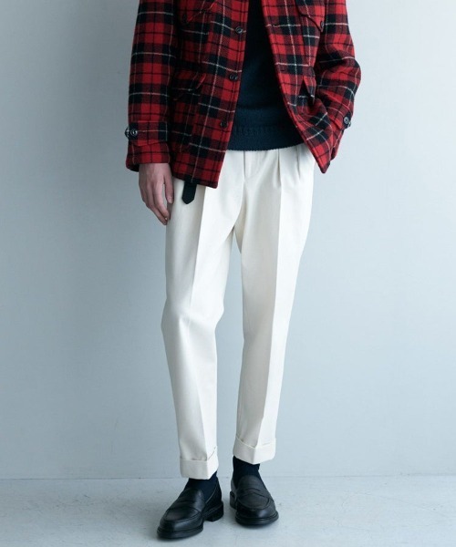 BRITISH MADE(ブリティッシュメイド)の「オフィサーパンツ/ポーツマス(コットンドリル)(UNISEX) 全3色(その他パンツ・メンズ・ホワイト/ベージュ/ダークブルー/カーキ系・S/M/L/X-LARGE)」の5枚目の写真