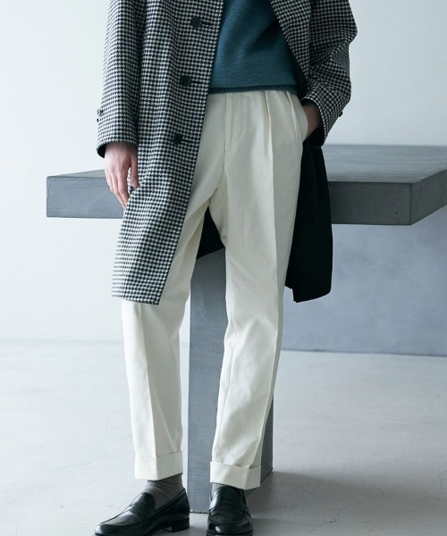 BRITISH MADE(ブリティッシュメイド)の「オフィサーパンツ/ポーツマス(コットンドリル)(UNISEX) 全3色(その他パンツ・メンズ・ホワイト/ベージュ/ダークブルー/カーキ系・S/M/L/X-LARGE)」の6枚目の写真