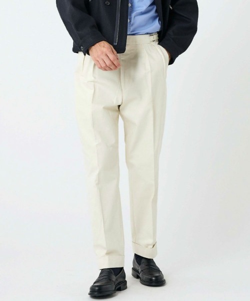 BRITISH MADE(ブリティッシュメイド)の「オフィサーパンツ/ポーツマス(コットンドリル)(UNISEX) 全3色(その他パンツ・メンズ・ホワイト/ベージュ/ダークブルー/カーキ系・S/M/L/X-LARGE)」の7枚目の写真