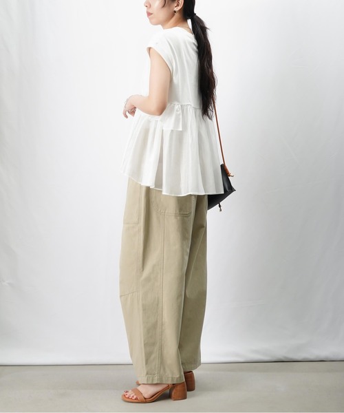 LUCA/LADY LUCK LUCA（ルカ/レディラックルカ）の「LC/LLL ツイルオウヴァムパンツ（その他パンツ・レディース・ブラック/カーキ/ベージュ・FREE）」の7枚目の写真