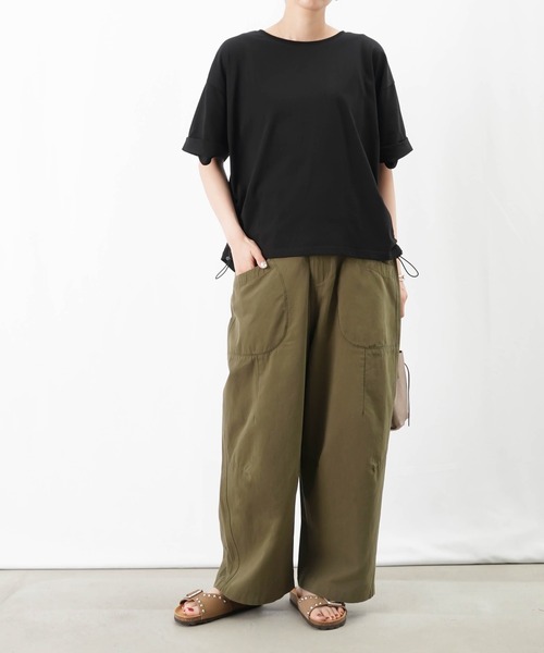 LUCA/LADY LUCK LUCA（ルカ/レディラックルカ）の「LC/LLL ツイルオウヴァムパンツ（その他パンツ・レディース・ブラック/カーキ/ベージュ・FREE）」の18枚目の写真