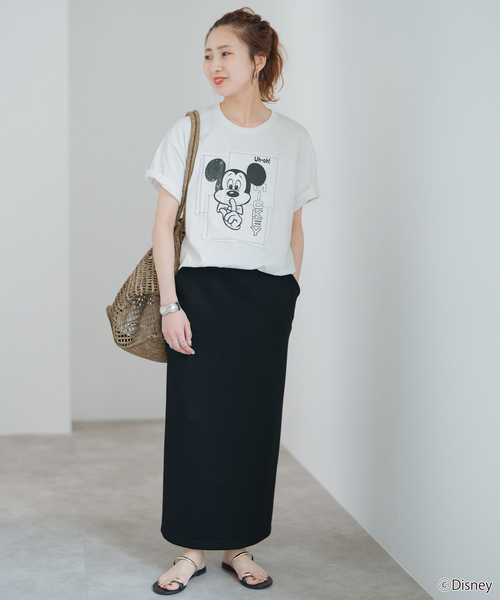 wiffle（ウィッフル）の「《WEB限定追加》WIFFLE / ウィッフル パッチワークMICKY Tee（Tシャツ/カットソー・レディース・カーキ/ブラック/ホワイト・FREE）」の21枚目の写真