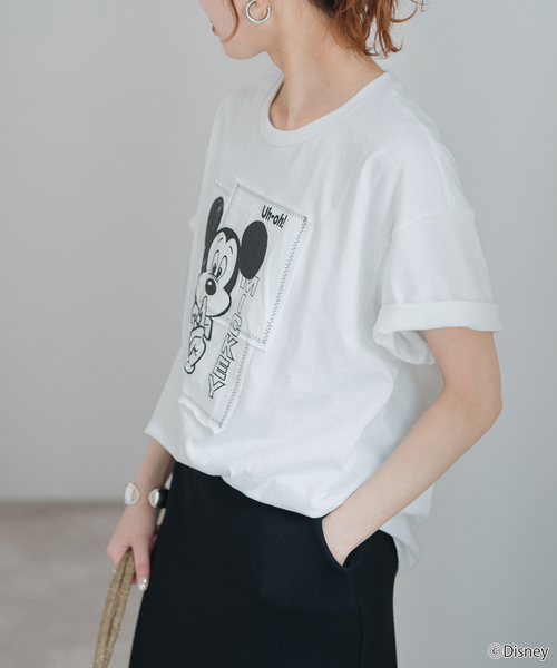 WEB限定追加》WIFFLE / ウィッフル パッチワークMICKY Tee（T