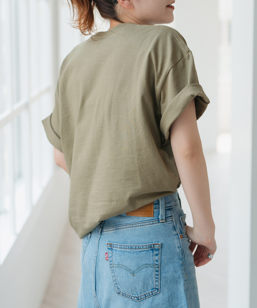 wiffle（ウィッフル）の「《WEB限定追加》WIFFLE / ウィッフル パッチワークMICKY Tee（Tシャツ/カットソー・レディース・カーキ/ブラック/ホワイト・FREE）」の17枚目の写真