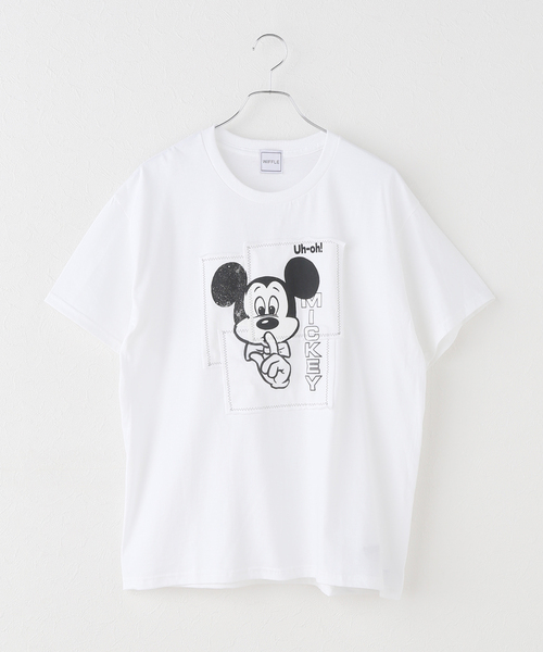 【☆ＳＴＮ－Ａ☆】ウィッフル MICKY パッチワーク Tシャツ WIFFLE/ウィッフル】別注 Mickeyパッチワーク Tee - メルカリ