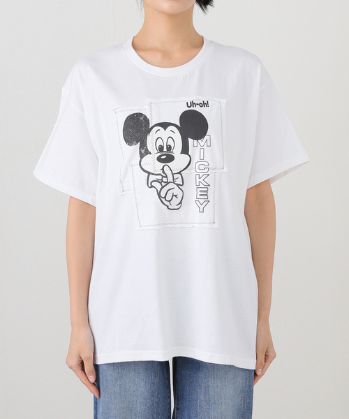 WEB限定追加》WIFFLE / ウィッフル パッチワークMICKY Tee（T