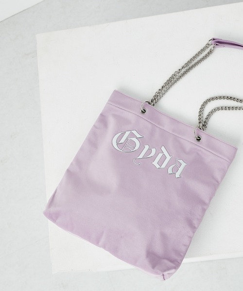 GYDA（ジェイダ）の「GYDA(ジェイダ)タテ型トートバッグ GY-B371 チェーントート（トートバッグ・レディース・グレー/ブラック/グリーン/パープル・FREE）」の4枚目の写真