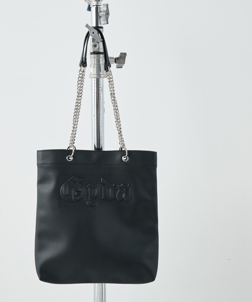 GYDA（ジェイダ）の「GYDA(ジェイダ)タテ型トートバッグ GY-B371 チェーントート（トートバッグ・レディース・グレー/ブラック/グリーン/パープル・FREE）」の2枚目の写真