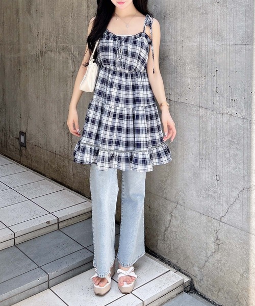 チェックウールミニワンピース (2color) DDロゴバイカラーニットミニワンピース – Darich (ダーリッチ)