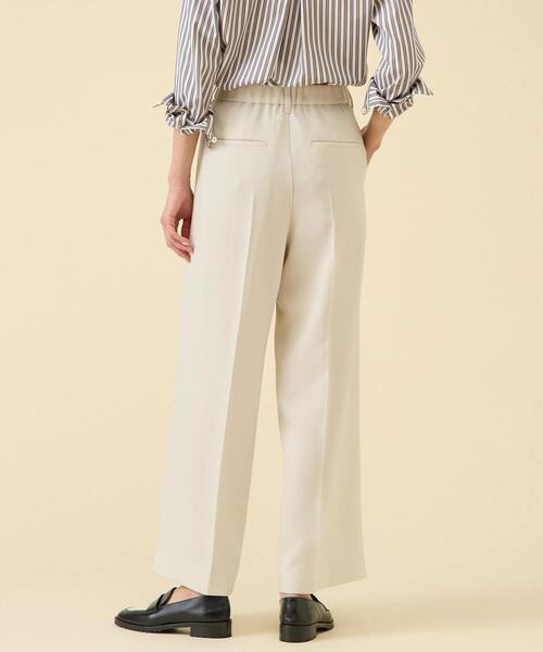 martinique（マルティニーク）の「2タックパンツ（セットアップ可）（その他パンツ・レディース・ブラック/オフホワイト・2/1）」の5枚目の写真