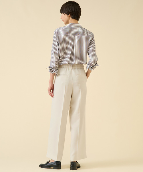 martinique（マルティニーク）の「2タックパンツ（セットアップ可）（その他パンツ・レディース・ブラック/オフホワイト・2/1）」の9枚目の写真