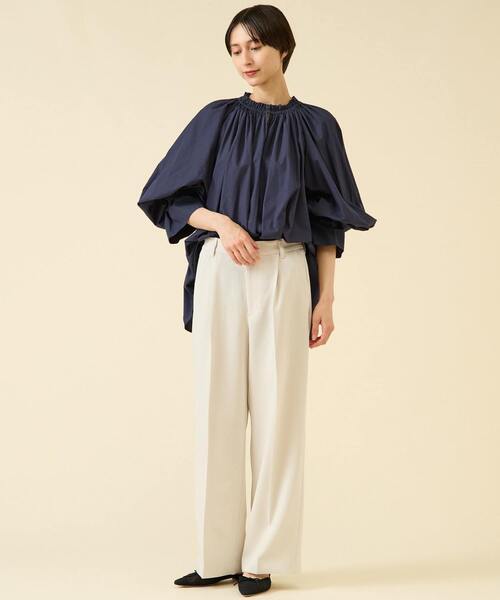 martinique（マルティニーク）の「2タックパンツ（セットアップ可）（その他パンツ・レディース・ブラック/オフホワイト・2/1）」の10枚目の写真