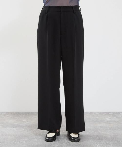 martinique（マルティニーク）の「2タックパンツ（セットアップ可）（その他パンツ・レディース・ブラック/オフホワイト・2/1）」の17枚目の写真