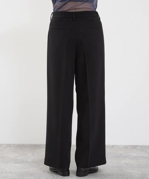 martinique（マルティニーク）の「2タックパンツ（セットアップ可）（その他パンツ・レディース・ブラック/オフホワイト・2/1）」の3枚目の写真