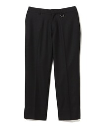 スリム ソリッド ノープリーツ スラックス