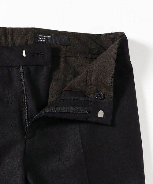 International Gallery BEAMS（インターナショナルギャラリービームス）の「スリム ソリッド ノープリーツ スラックス（その他パンツ・メンズ・ブラック・SMALL/MEDIUM）」の5枚目の写真
