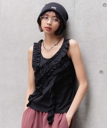 PAGEBOY | ランダムフリルタンクトップ(タンクトップ)