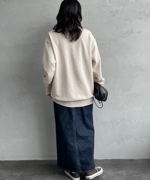 トレーナー スウェット 「WEB先行予約」「FRED PERRY/フレッドペリー」 別注 ツインティップライン ワンポイントロゴ刺繍クルーネックスウェ WEB先行予約】[FRED PERRY/フレッドペリー] 別注 ツインティップ