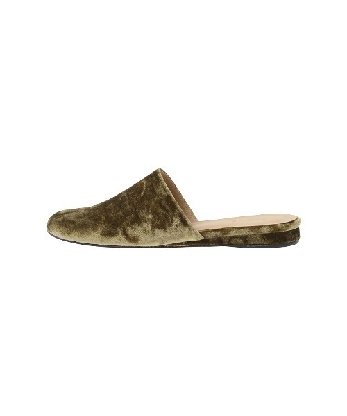 CLANE（クラネ）の「VELOUR FLAT MULES（スリッポン・レディース・カーキ/ブラック・36/37/38）」の9枚目の写真