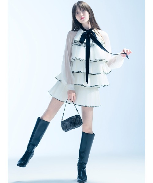 SNIDEL（スナイデル）の「フィットロングブーツ（ブーツ・レディース・ダークグレー/ダークブラウン/ブラック・S/M/L）」の7枚目の写真