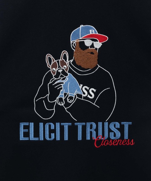 まっさん 髭おじさん サガラ刺繍 裏毛ZIPパーカー（パーカー）｜Mac