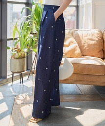 デニム・ジーパン Etro Light Blue Floral Pattern Trousers FLOWY DRAWSTRING DENIM PANTS - Light blue | ZARA United States