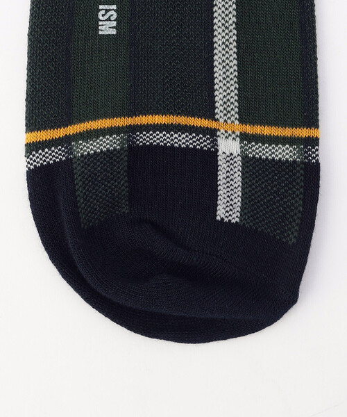 COMME CA ISM(コムサイズム)の「アシンメトリー チェック柄 ソックス(ソックス/靴下・メンズ・ブラック×グレー/ブルー系その他/ブラック×ブルー/ブルー系その他2・27cm)」の7枚目の写真