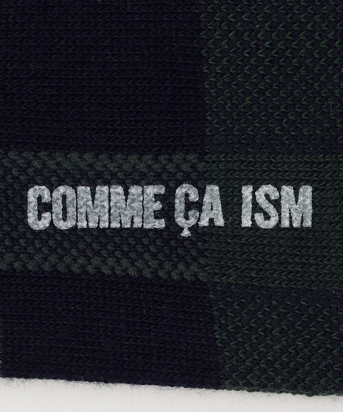 COMME CA ISM(コムサイズム)の「アシンメトリー チェック柄 ソックス(ソックス/靴下・メンズ・ブラック×グレー/ブルー系その他/ブラック×ブルー/ブルー系その他2・27cm)」の8枚目の写真